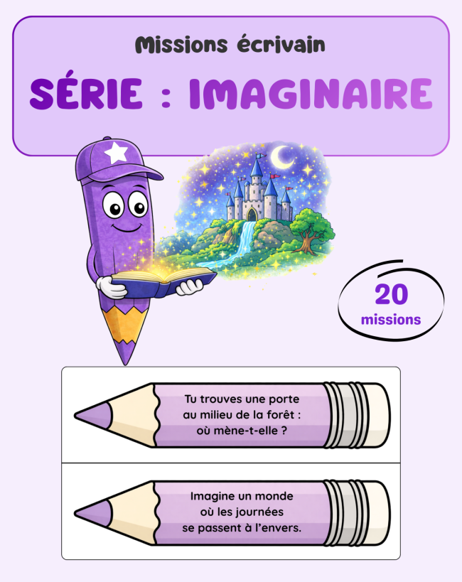 Missions écrivain - Imaginaire