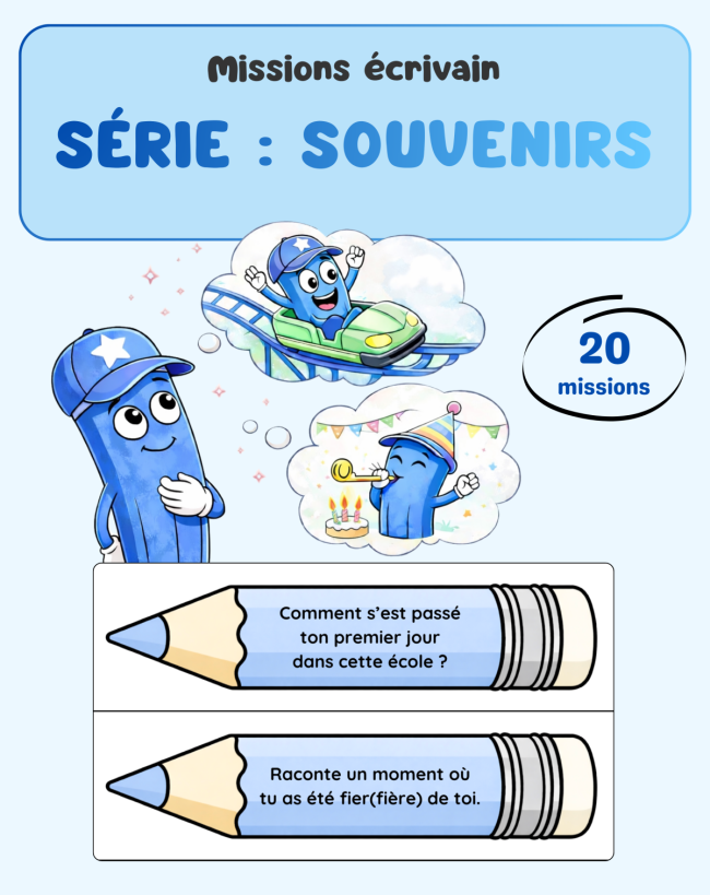 Missions écrivain - Souvenirs