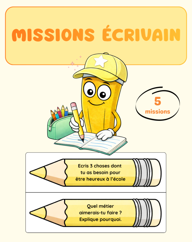 Missions écrivain : pack découverte gratuit