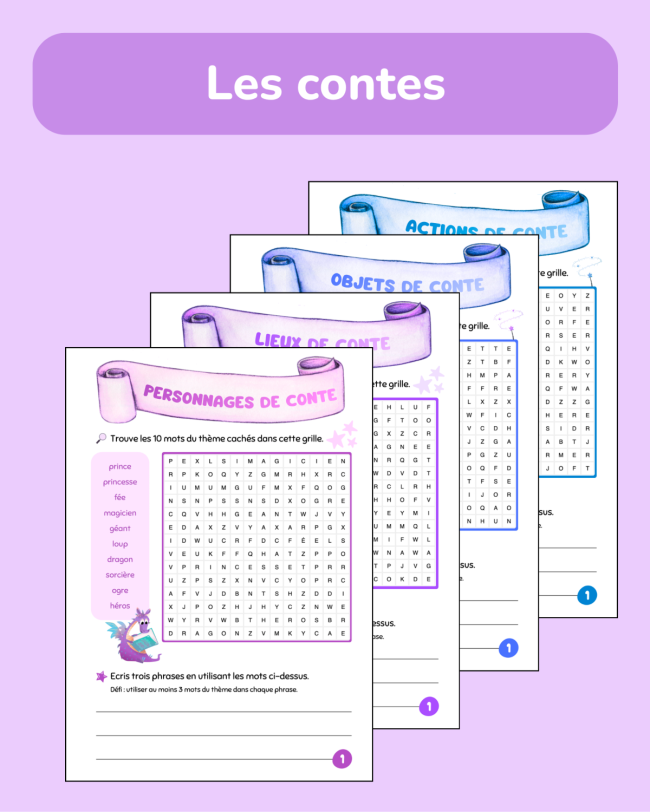 Les mots en jeu - Les contes ✨