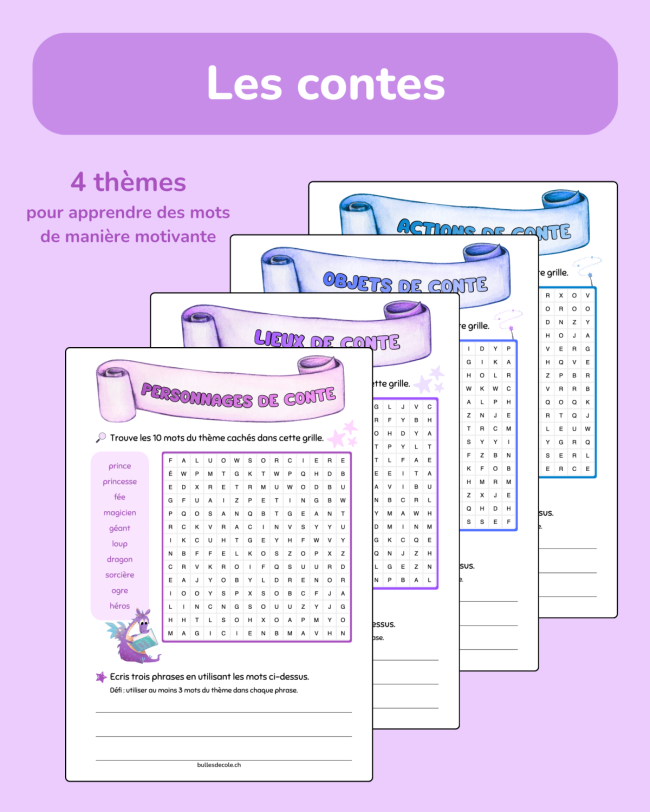 Les mots en jeu - Les contes ✨