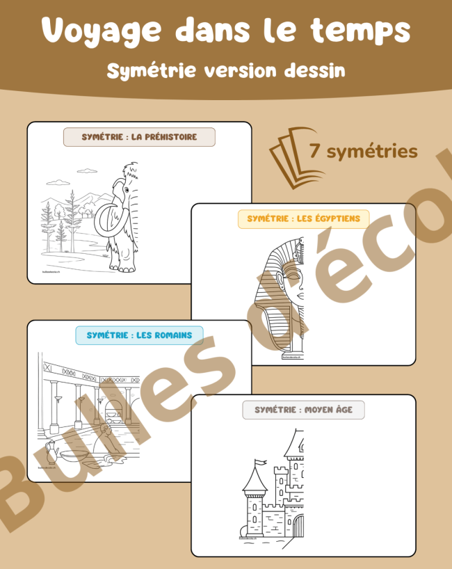 Symétrie Voyage dans le temps - dessins